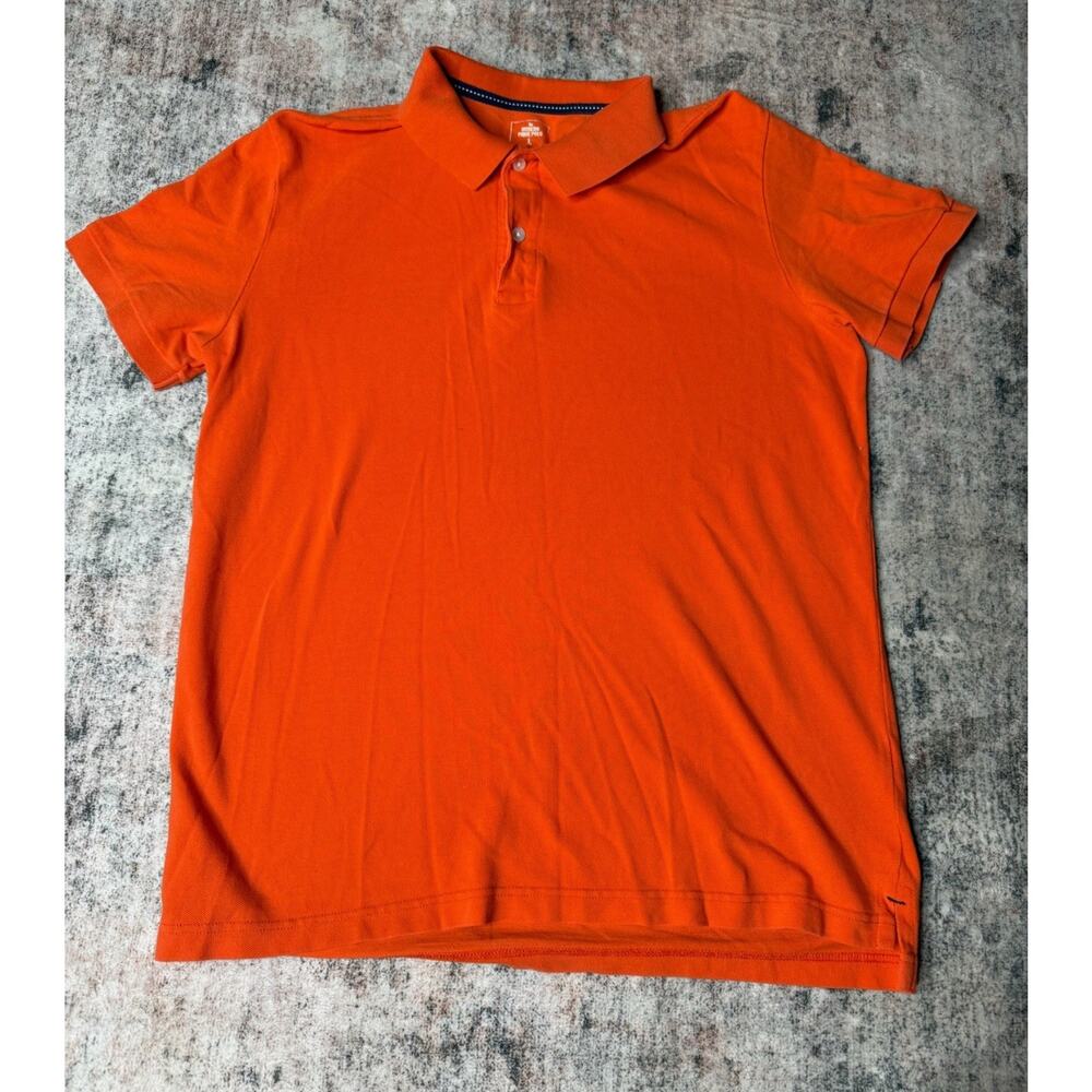 Gap Classic Fit Orange Short Sleeve Polo Shirt L - Picture 7 of 7